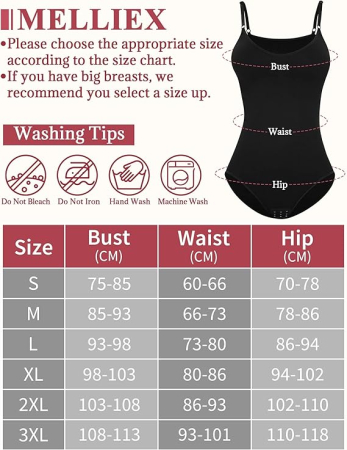 Body modelator corporal pentru femei, Negru , 2XL [5]