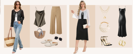 Bolero negru pentru femei, dantela cu maneci clopot M [3]