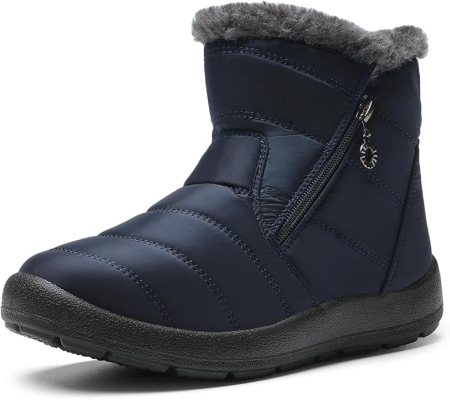 CIZME - Ghete de iarna imblanite pentru femei, impermeabile, usoare, albastre 40