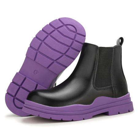 BOTINE COPII - Botine pentru copii marimea 30 negru/mov