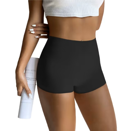 Boxeri negri Damă Seamless No-Show, Elastici, Talie Confortabilă, Acoperire Completă, set 5 bucati, 3XL [1]