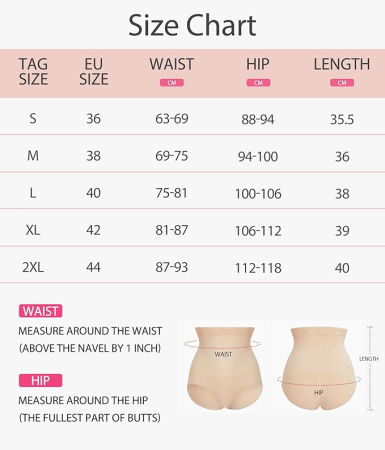 Boxeri crem modelatori cu talie înaltă pentru femei – Control al abdomenului, M [6]