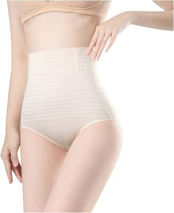 Pantaloni dama - Boxeri albi modelatori cu talie înaltă pentru femei – Control al abdomenului, L