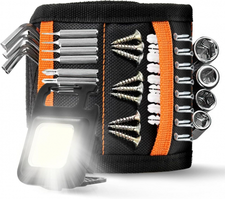 Accesorii scule auto - Bratara magnetica cu LED pentru meseriasi, uz casnic, constructori