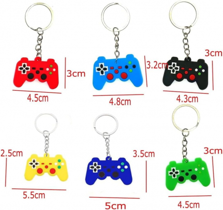 Brelocuri cu controler pentru jocuri video din silicon 4.5x3 cm,  set 32 bucati [1]