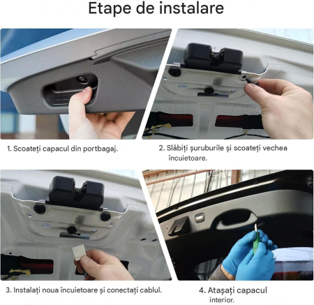 Broască Portbagaj Gedlex pentru VW Golf 7 / Beetle, 4 Pini, OEM 5G6827505 [5]