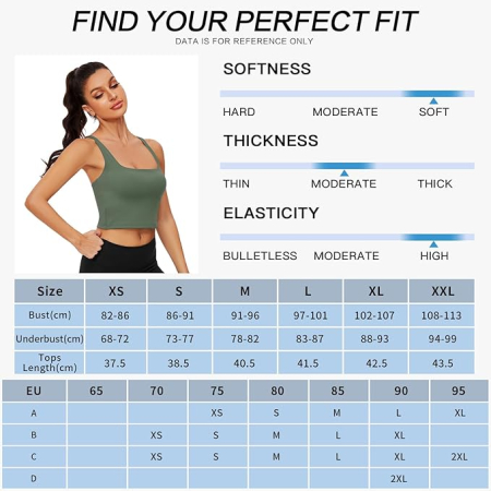 Bustiera sport fara armaturi, sutien elastic cu push-up, Alb S [6]