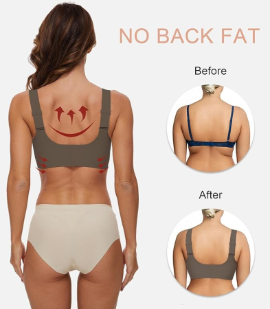 Bustiera sport fara cusaturi, sutien elastic pentru compresie corporala, roz S [2]