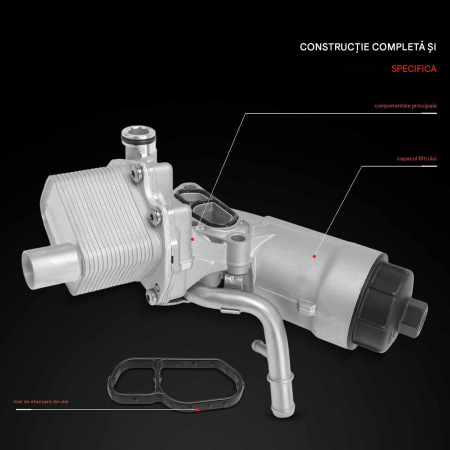 Răcitor Ulei Motor Frankberg cu Carcasă Filtru, Opel/Chevrolet 1.4 Benzină [4]