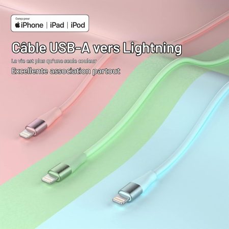 Set 3 Cabluri iPhone MFi, 2 m, Încărcare Rapidă 2.4A, Transfer 480 Mbps [4]