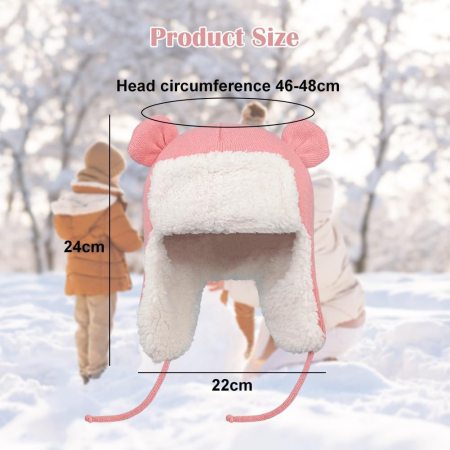 Căciuliță pentru bebelusi, cu urechi și căptușeală din fleece [1]