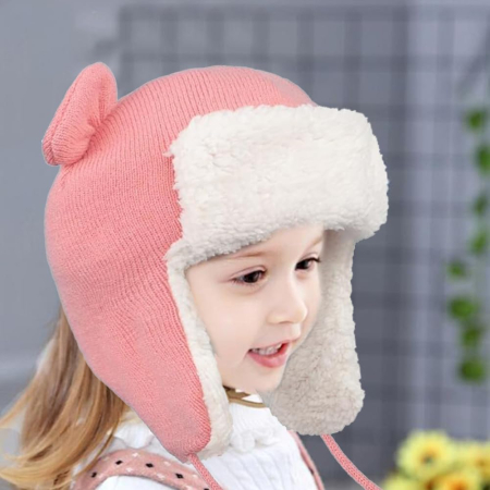 Căciuliță pentru bebelusi, cu urechi și căptușeală din fleece [3]