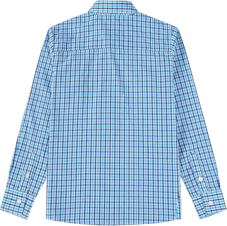 Cămașă albastra cu mânecă lunga pentru baieti 3-4 ani [4]