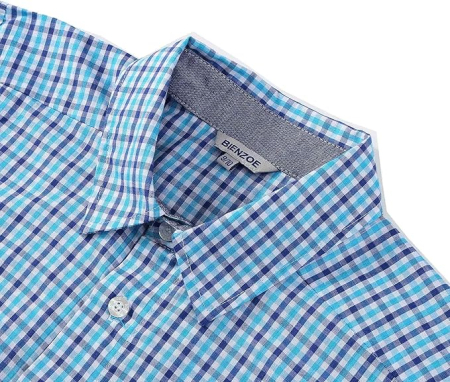 Cămașă albastra cu mânecă lunga pentru baieti 3-4 ani [2]