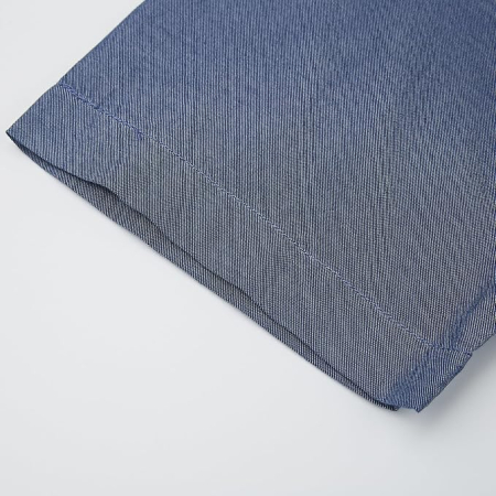Camasa Albastru inchis din denim, lejera, cu maneca scurta pentru barbati L [4]
