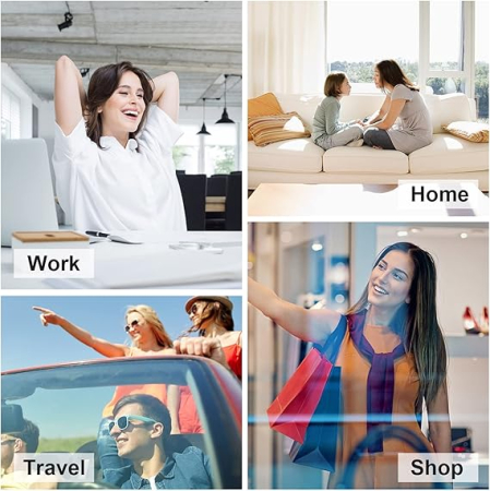 Cămașă de vara pentru femei, subtire, lejera, Alba M [6]