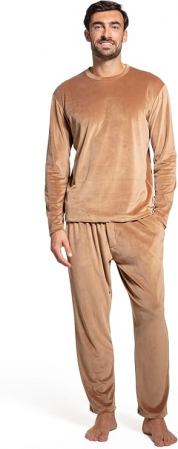 Pijamale barbati - Pijama lejera de somn, din material moale, pentru barbati, XS