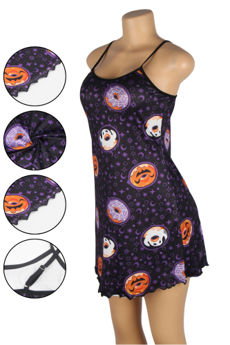 Rochie lejera de somn pentru femei, din material moale XL-2XL [3]