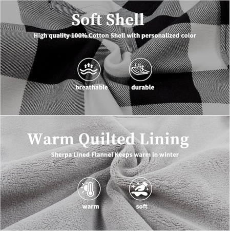 Camasa gri captusita, tip jacheta, in carouri, cu fermoar si buzunare cu capse, 2XL [6]