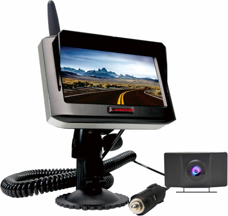 Accesorii electronice auto - Cameră auto Wifi, Kit de monitorizare a camerei de marșarier, monitor de 4,3", vedere la 150°