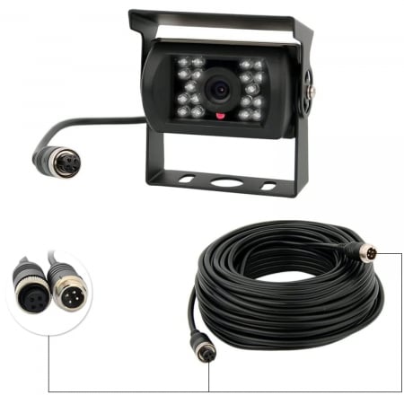 ACCESORII AUTO - CAMERA MARSARIER CU INFRAROSU SI CABLU CONECTARE 10M