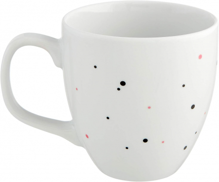 Cana ceramica alba de 9.5 cm, capacitate 450 ml [1]