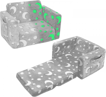 MOBILA - Canapea extensibila si pliabila pentru copii mici, fosforescenta 43x58x43 centimetres