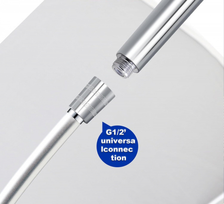 Furtun siliconic multistrat de dus argintiu 2 m [6]
