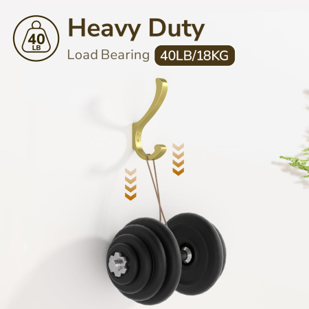 Carlige aurii din metal pentru baie, hol, bucatarie, 6 bucati cu accesorii [2]