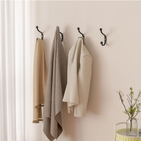 Carlige negre din otel inoxidabil pentru baie, hol, bucatarie, 10 bucati cu accesorii [2]