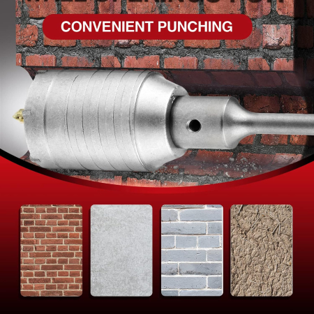 Carota pentru beton 120 mm, cu extensie SDS plus de 220 mm și burghiu central 8x110 mm [3]