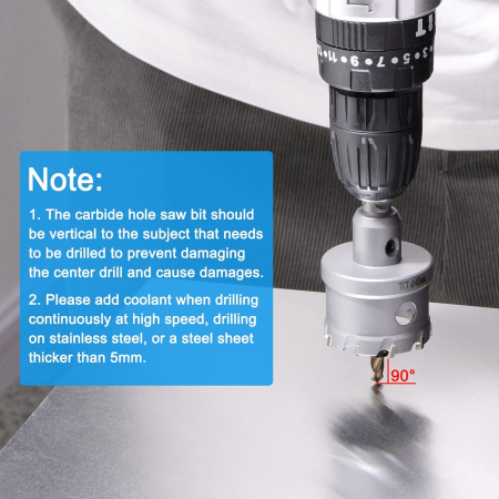 Carota pentru otel, plastic, fier, cupru, alamă 190 cm, tijă triunghiulară și două burghie [6]