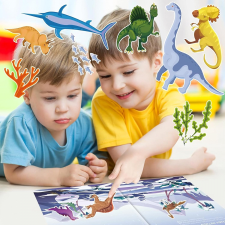 Carte cu 230 stickere cu diferite tipuri de dinozauri [3]