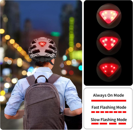 Cască Bicicletă TADPOLE, LED Spate, Vizieră Detașabilă, 57-61 cm [3]