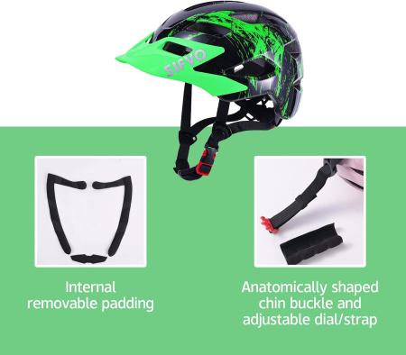 Casca de bicicletă pentru copii reglabilă, marime 50-57 cm [3]