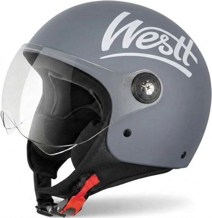 ACCESORII NOU NASCUTI - Casca protectie moped Gri marimea M