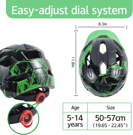 Casca de bicicletă pentru copii reglabilă, marime 50-57 cm [4]