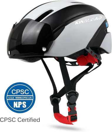 Cască Bicicletă pentru Adulți, MTB/Road, CE, Vizieră Magnetică Detașabilă UV400, Reglabilă 57-61 cm, 7 Ventilații, 230 g [1]