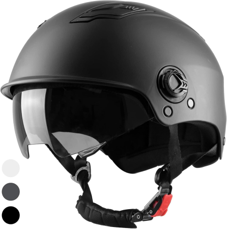 ACCESORII NOU NASCUTI - Cască Protecție XL, 59-62 cm, CE EN 1078, Vizieră Fumurie, ABS + EPS, 550 g, Zgariata