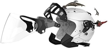 Casca neagra de protectie pentru motocicleta, scuter, dubla viziera marimea XL [5]