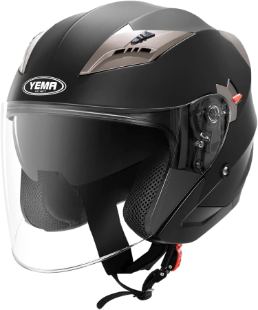 ACCESORII NOU NASCUTI - Casca neagra de protectie pentru motocicleta, scuter, dubla viziera marimea XL