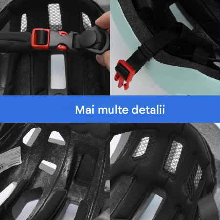 Cască Bicicletă Copii LIRENGUI, LED Spate Reîncărcabil, 19 Ventilații, Reglabilă, M, 51-54 cm [7]