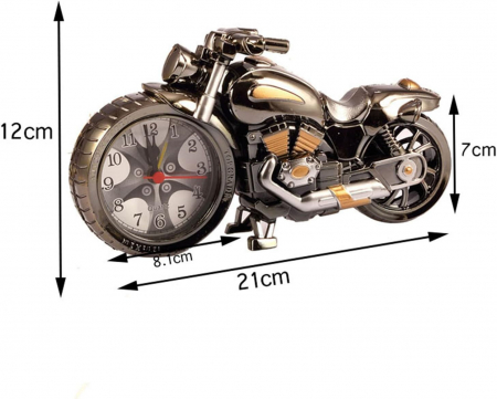Ceas ornamental cu motocicleta retro 21x12 cm [1]