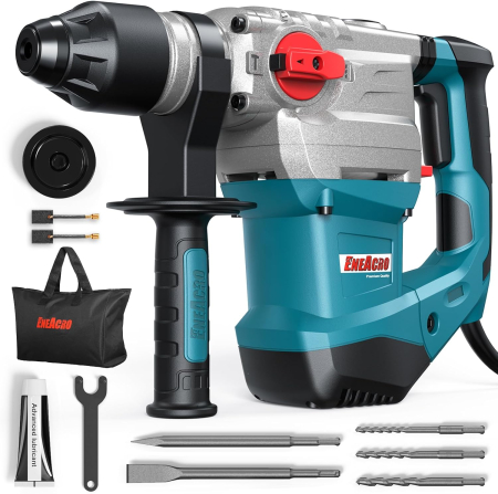 Masini de gaurit si insurubat - Ciocan Rotopercutor ENEACRO SDS-Plus, 1500W, 7J, 4 Funcții, Găurire Beton 32 mm