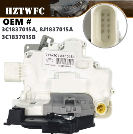 Broască Ușă Față Stânga VW Passat, Tiguan / Audi A4, Q5, 9 Pini, OE 3C1837015A [1]