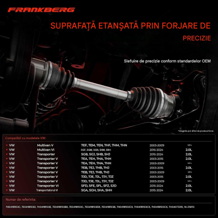 Kit articulație interioara stanga planetară VW Transporter T5 – OE 7H0498103C [2]