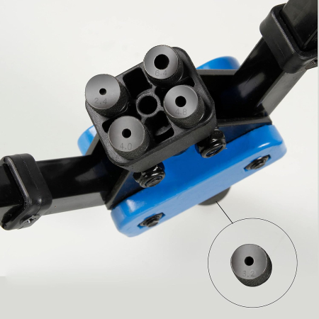 Cleste pentru nituri 5 duse interschimbabile 2.4 | 3.2 | 4,0 | 4,8 | 6,4 mm [3]