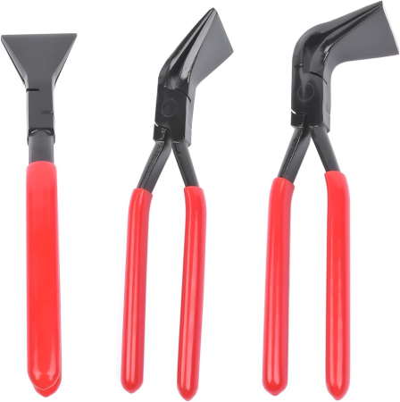 Set de 3 clesti pentru indoit tabla, manere antiderapante 330 mm, otel carbon [6]