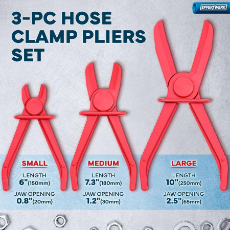 Clesti din plastic de obturat furtune de lichide, set 3 bucati [4]