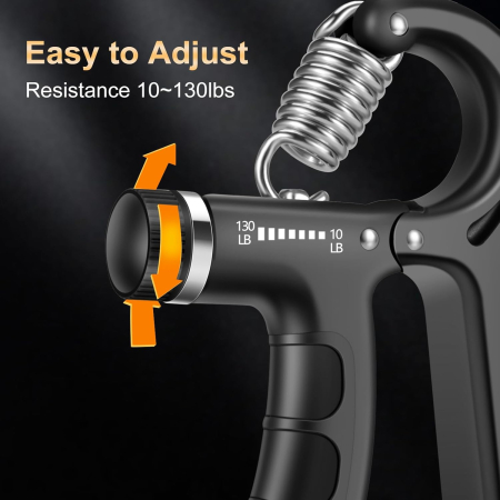 Extensoare pentru forta de strangere a mainii 10-130lbs, negru, 1 bucata [4]